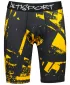 Jambiere sport pentru bărbați pe genunchii premium ALTISPORT VOJ/ALM079LEG02 NEGRU -YELLOW