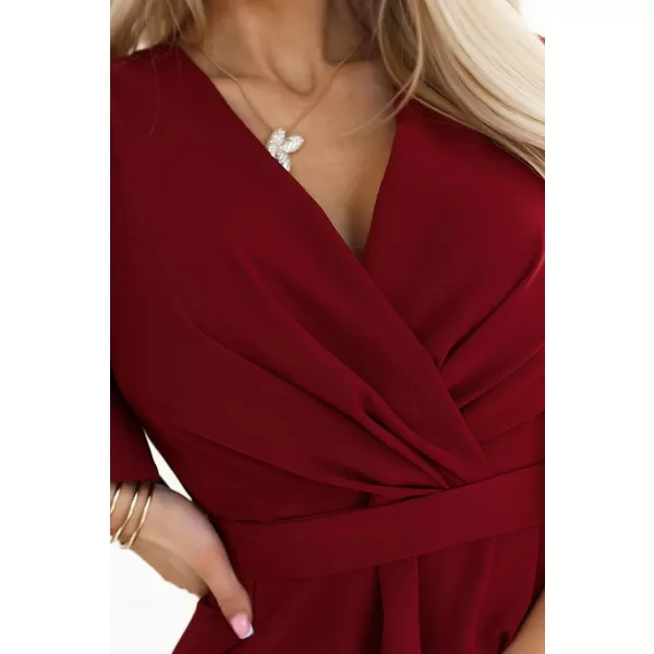  Rochie NUMOCO JENNIFER 581-2 BURGUNDIA 