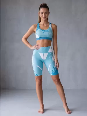 Jambiere pentru femei deasupra genunchilor premium ALTISPORT VOJ/ALW081LEG02 ALBASTRU