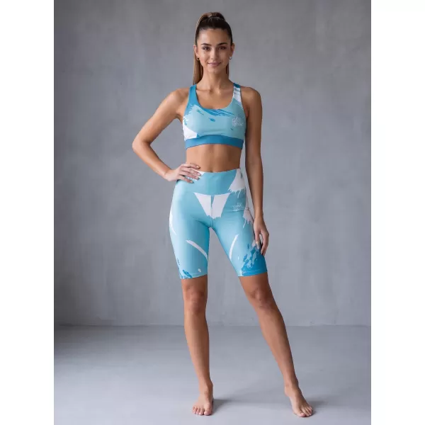  Jambiere pentru femei deasupra genunchilor premium ALTISPORT VOJ/ALW081LEG02 ALBASTRU 