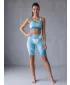 Jambiere pentru femei deasupra genunchilor premium ALTISPORT VOJ/ALW081LEG02 ALBASTRU