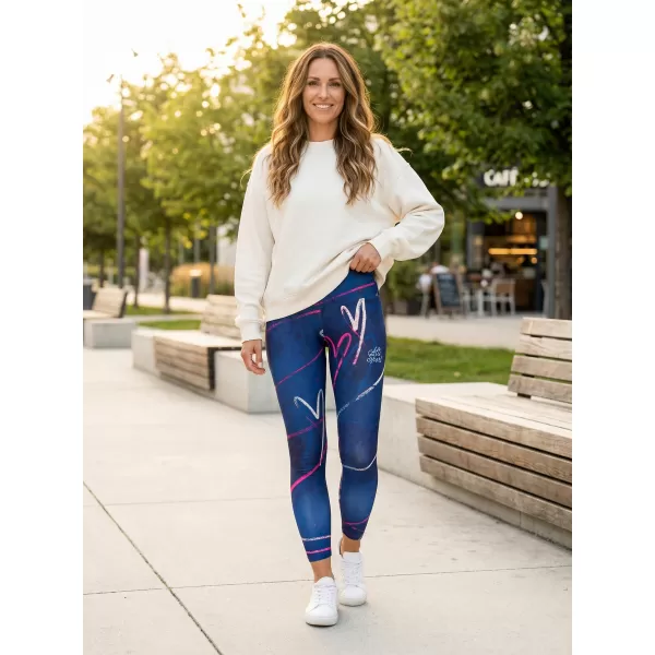  Premium pentru jambiere lungi pentru femei ALTISPORT VOJ/ALW082LEG01 ALBASTRU ÎNCHIS 