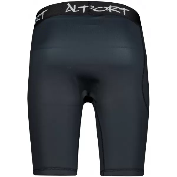  Jambiere sport pentru bărbați pe genunchii premium ALTISPORT VOJ/ALM000LEG02 NEGRU 