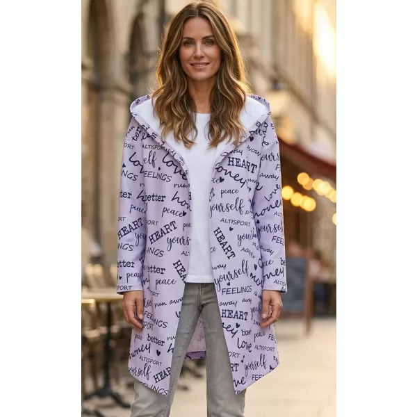  Premium de cardigan pentru femei ALTISPORT VOJ/ALW067MI07 VIOLET 