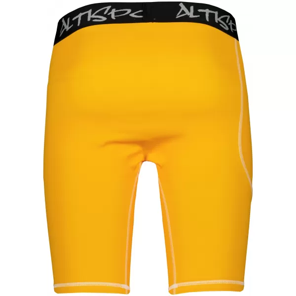  Jambiere sport pentru bărbați pe genunchii premium ALTISPORT VOJ/ALM000LEG02 PORTOCALE 