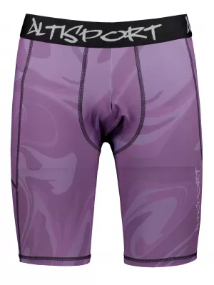 Jambiere sport pentru bărbați pe genunchii premium ALTISPORT VOJ/ALM072LEG02 VIOLET