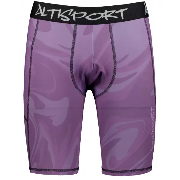  Jambiere sport pentru bărbați pe genunchii premium ALTISPORT VOJ/ALM072LEG02 VIOLET 