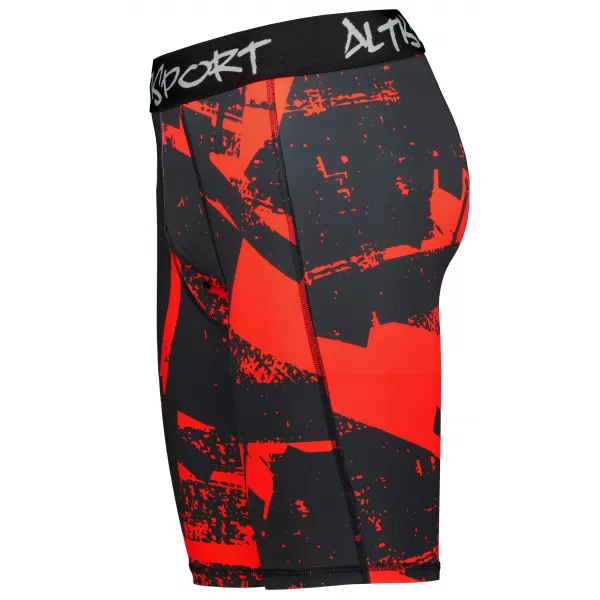  Jambiere sport pentru bărbați pe genunchii premium ALTISPORT VOJ/ALM079LEG02 NEGRU -D 