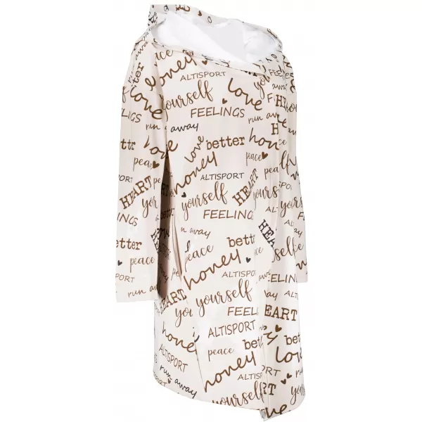  Premium de cardigan pentru femei ALTISPORT VOJ/ALW067MI07 CREMĂ 
