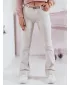 Pantalonii pentru doamne DSTREET FLAREJOY UY2367 BEJ