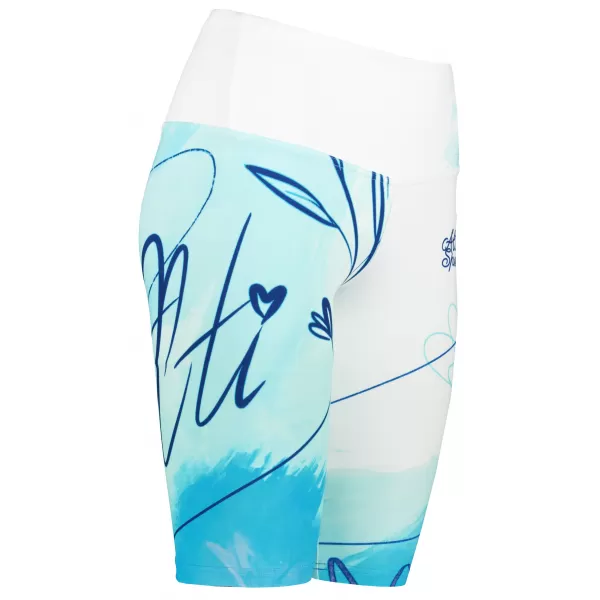 Jambiere pentru femei deasupra genunchilor premium ALTISPORT VOJ/ALW083LEG02 ALB -BLUE 