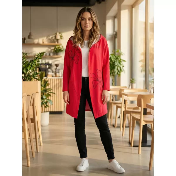  Cardigan premium pentru femei ALTISPORT VOJ/ALW075MI07 ROȘU-APRINS 