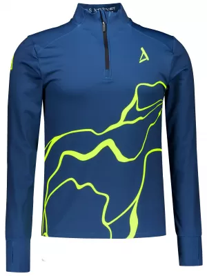 Panouri sportive pentru bărbați Premium Plus ALTISPORT VOJ/ALM073MI04 NAVY-FLUO YELLOW