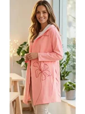 Cardigan premium pentru femei ALTISPORT VOJ/ALW075MI07 PIERSICĂ