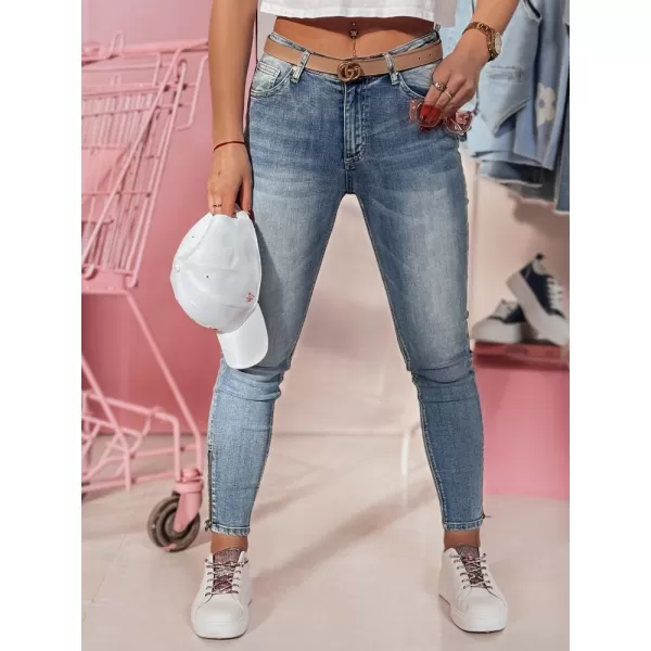  Pantalonii pentru doamne DSTREET DENZEL UY2378 ALBASTRU 