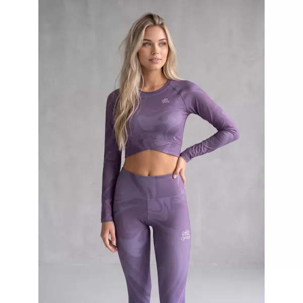  Premium pentru jambiere lungi pentru femei ALTISPORT VOJ/ALW072LEG01 VIOLET 