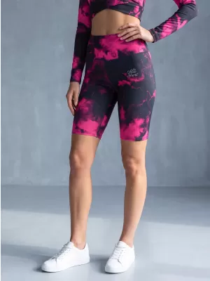 Jambiere pentru femei deasupra genunchilor premium ALTISPORT VOJ/ALW066LEG02 NEGRU -PINK