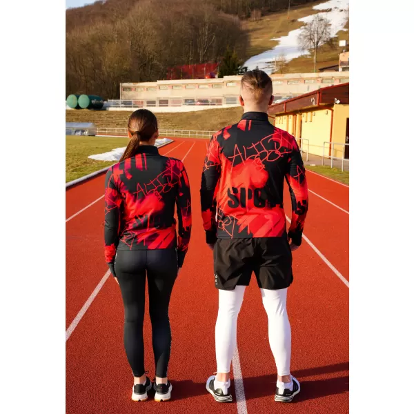  Panouri sportive pentru femei Premium Plus ALTISPORT VOJ/ALW076MI04 ROȘU/NEGRU 