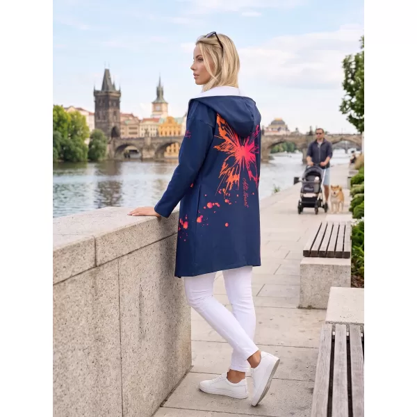  Premium de cardigan pentru femei ALTISPORT VOJ/ALW077MI07 ALBASTRU ÎNCHIS 