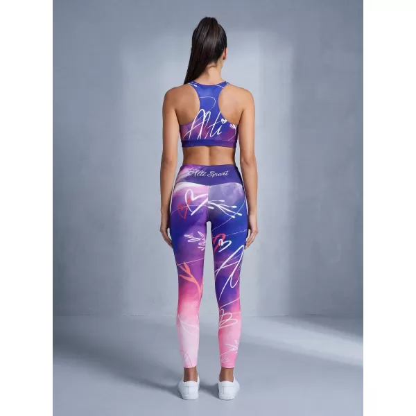 Premium pentru jambiere lungi pentru femei ALTISPORT VOJ/ALW083LEG01 VIOLET 