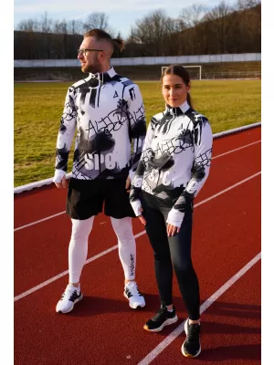 Panouri sportive pentru bărbați Premium Plus ALTISPORT VOJ/ALM076MI04 NEGRU/ALB