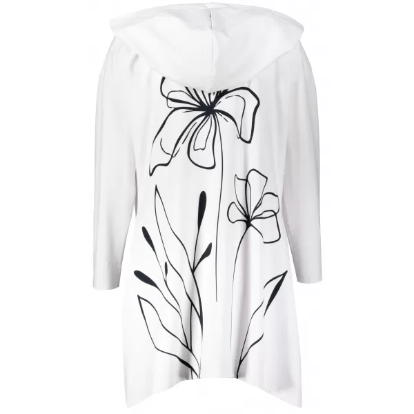  Cardigan premium pentru femei ALTISPORT VOJ/ALW075MI07 ALB 
