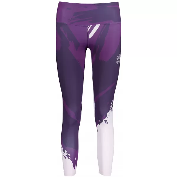  Premium pentru jambiere lungi pentru femei ALTISPORT VOJ/ALW081LEG01 PURPURIU ÎNCHIS 