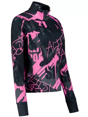 Panouri sportive pentru femei Premium Plus ALTISPORT VOJ/ALW076MI04 BLACK/FLUO PINK