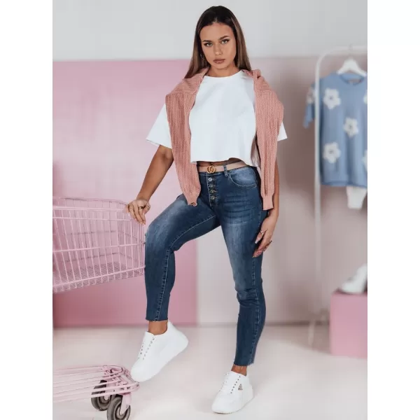  Pantalonii pentru doamne DSTREET SKYFINE UY2361 ALBASTRU 