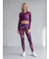 Premium pentru jambiere lungi pentru femei ALTISPORT VOJ/ALW082LEG01 VIOLET