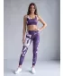 Premium pentru jambiere lungi pentru femei ALTISPORT VOJ/ALW080LEG01 PURPURIU ÎNCHIS