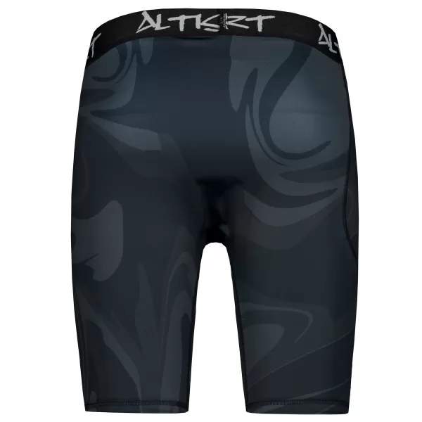  Jambiere sport pentru bărbați pe genunchii premium ALTISPORT VOJ/ALM072LEG02 NEGRU 