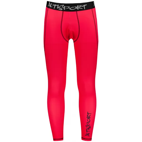  Jambiere sport pentru bărbați de premiu lung ALTISPORT VOJ/ALM000LEG01 ROŞU 