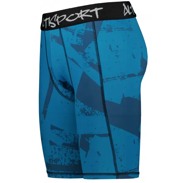  Jambiere sport pentru bărbați pe genunchii premium ALTISPORT VOJ/ALM079LEG02 ALBASTRU 