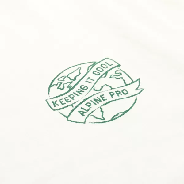  Tricou pentru bărbați din bumbac organic ALPINE PRO TERMES 2 BEJ 