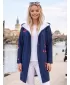 Premium de cardigan pentru femei ALTISPORT VOJ/ALW077MI07 ALBASTRU ÎNCHIS
