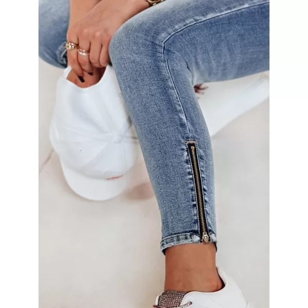  Pantalonii pentru doamne DSTREET DENZEL UY2378 ALBASTRU 