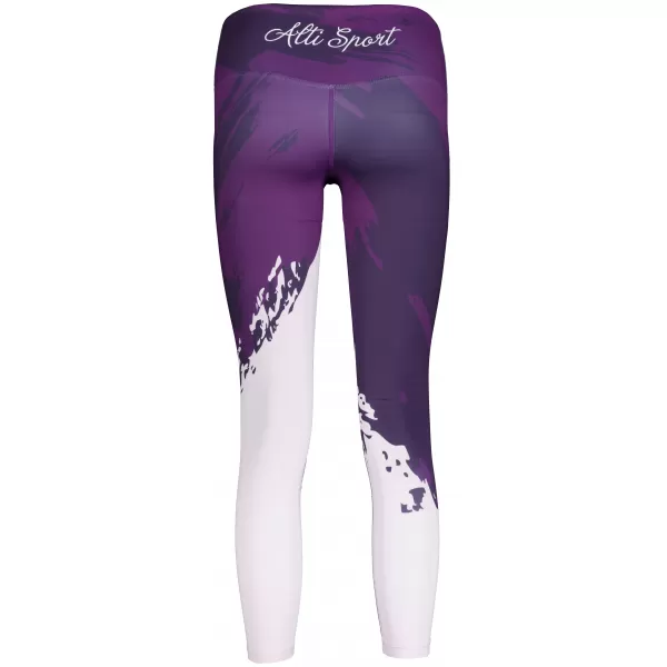  Premium pentru jambiere lungi pentru femei ALTISPORT VOJ/ALW081LEG01 PURPURIU ÎNCHIS 