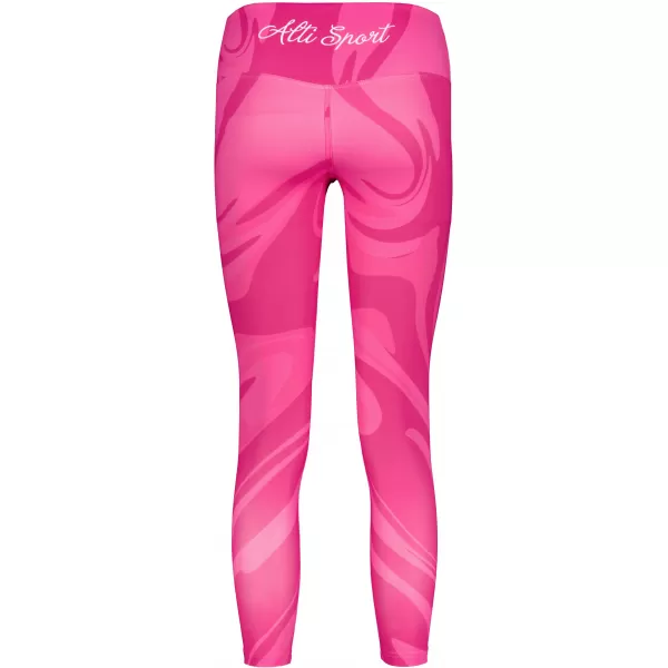  Premium pentru jambiere lungi pentru femei ALTISPORT VOJ/ALW072LEG01 ROZ FIERBINTE 