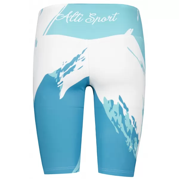  Jambiere pentru femei deasupra genunchilor premium ALTISPORT VOJ/ALW081LEG02 ALBASTRU 