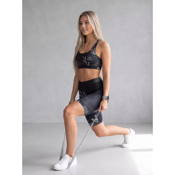  Jambiere pentru femei deasupra genunchilor premium ALTISPORT VOJ/ALW083LEG02 ALB -NEGRU 