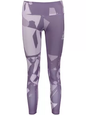 Premium pentru jambiere lungi pentru femei ALTISPORT VOJ/ALW080LEG01 GRI-VIOLETĂ