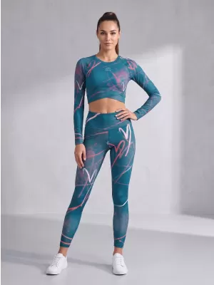 Premium pentru jambiere lungi pentru femei ALTISPORT VOJ/ALW082LEG01 KEROSEN
