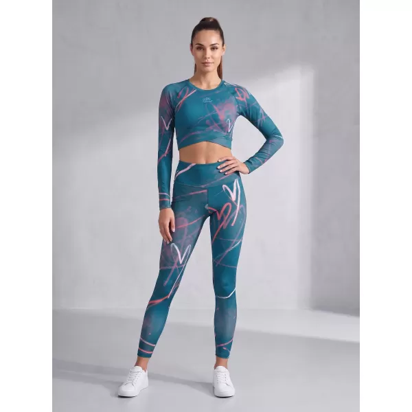  Premium pentru jambiere lungi pentru femei ALTISPORT VOJ/ALW082LEG01 KEROSEN 