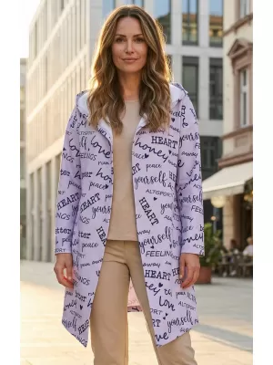 Premium de cardigan pentru femei ALTISPORT VOJ/ALW067MI07 VIOLET