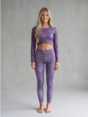 Premium pentru jambiere lungi pentru femei ALTISPORT VOJ/ALW072LEG01 VIOLET