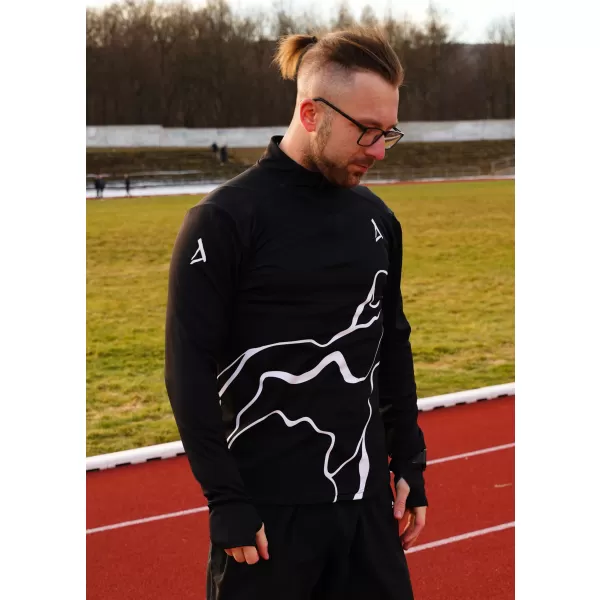 Panouri sportive pentru bărbați Premium Plus ALTISPORT VOJ/ALM073MI04 NEGRU 