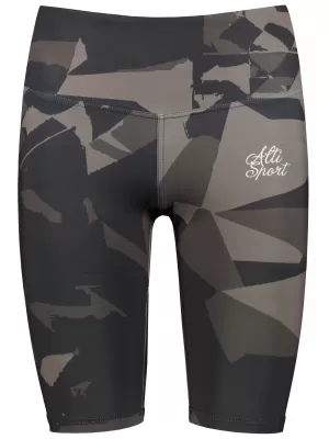 Jambiere pentru femei deasupra genunchilor premium ALTISPORT VOJ/ALW080LEG02 MARO ÎNCHIS