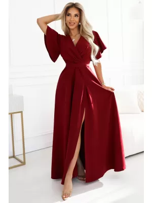 Rochie NUMOCO JENNIFER 581-2 BURGUNDIA
