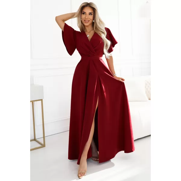  Rochie NUMOCO JENNIFER 581-2 BURGUNDIA 